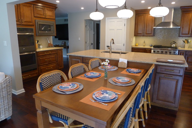 Spacious kitchen with room to entertain. transitional-kitchen