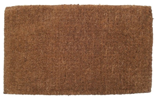 Entryways Blank Extra Thick Hand Woven Coir Doormat 18 X 30 Inch
