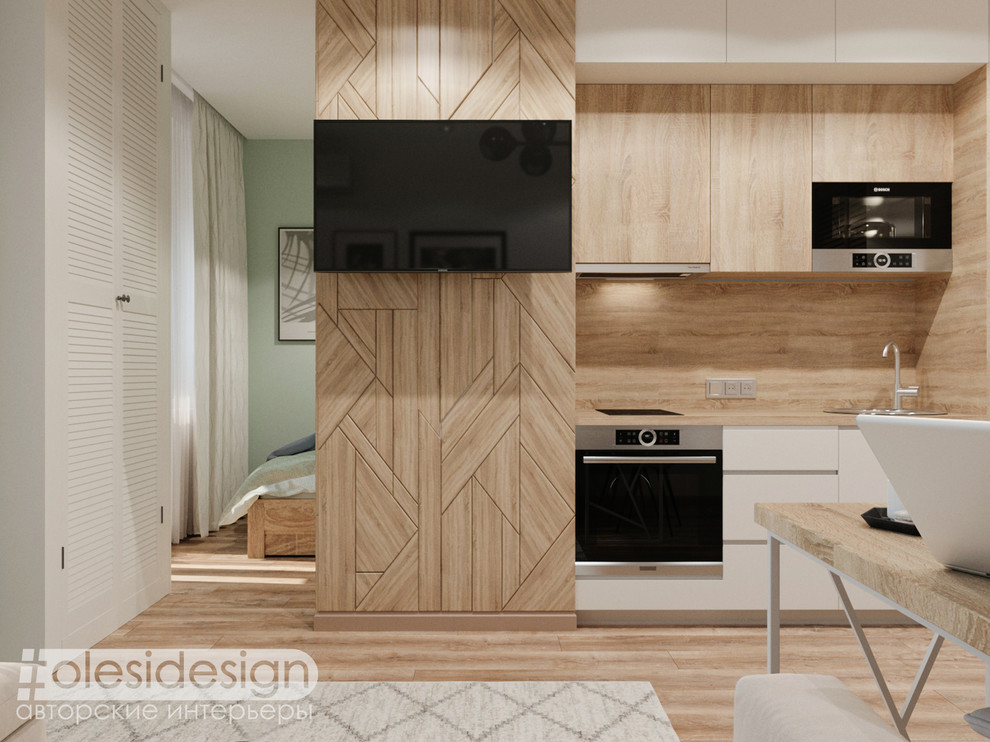 Интерьер квартиры-студии "Нордикхаус"