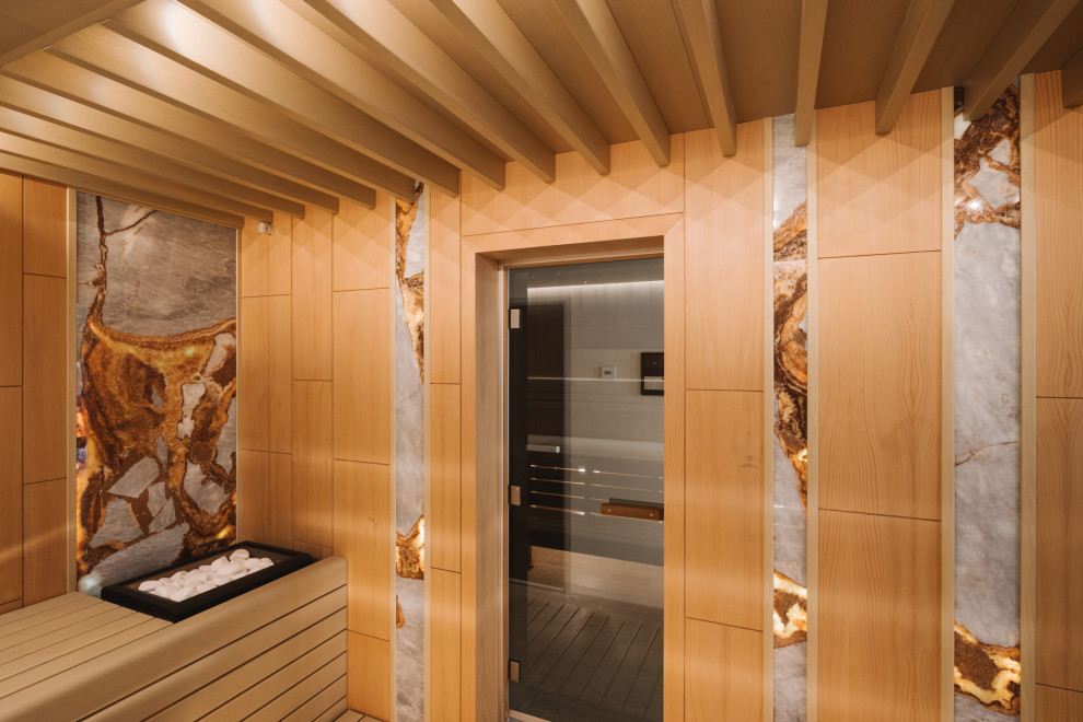 Сауна из панелей.