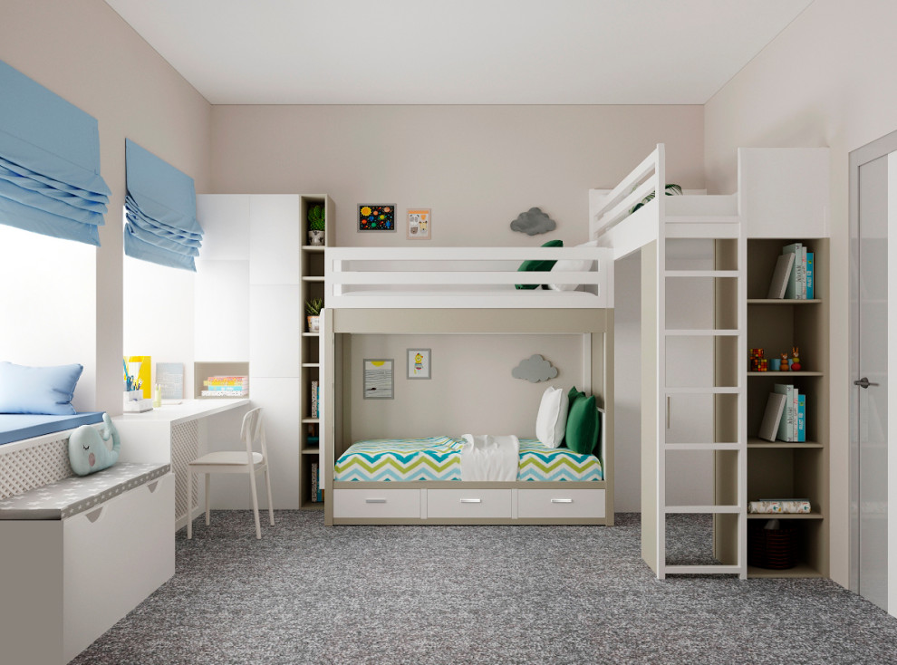 Дизайн проект детских комнат с проектированием мебели