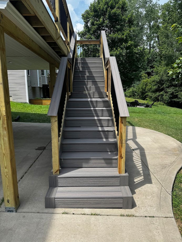 Inspiration for a transitional deck remodel in Charlotte