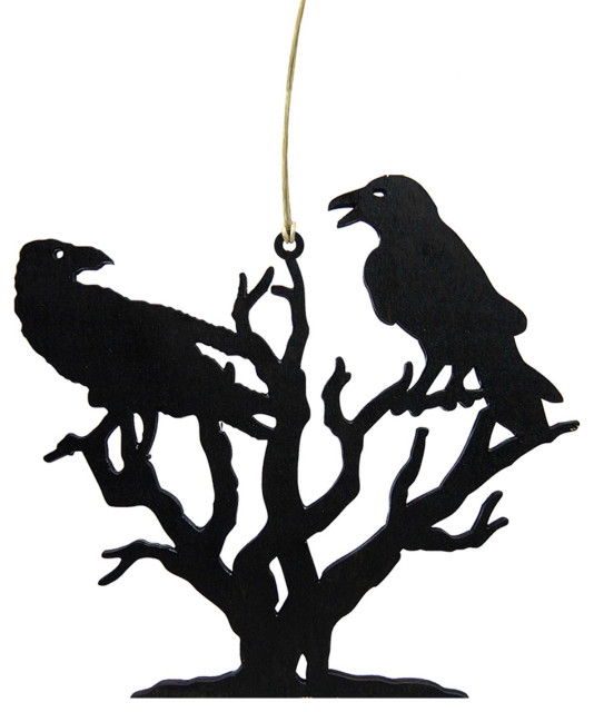 Black Crows Ornament, Set of 3 - Rustic - Christmas Ornaments - by G ...