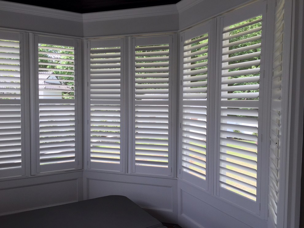 Palm Beach Lantana by Hunter Douglas. Done in indoor outdoor hot tub porch room.