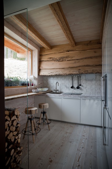 Villa Borca di Cadore rustikt-koekken