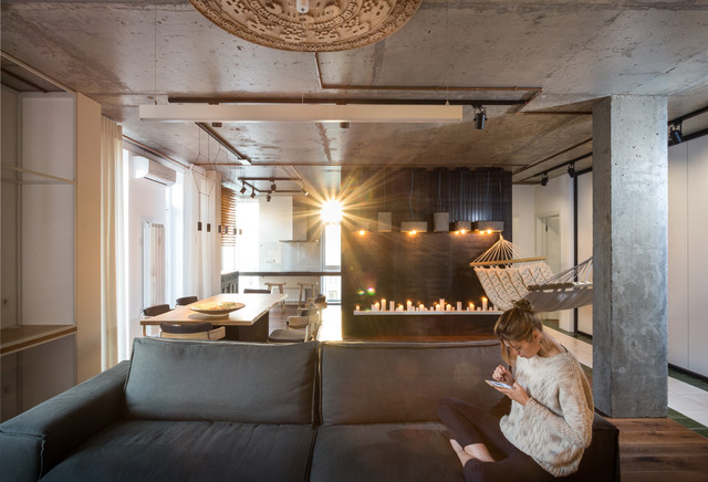 True Apartment industrial-wohnbereich