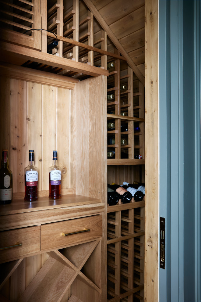 Wine cellar - transitional wine cellar idea in Atlanta