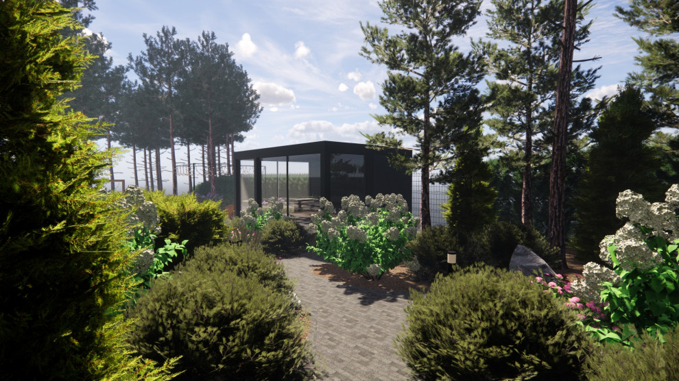 Вид на беседку