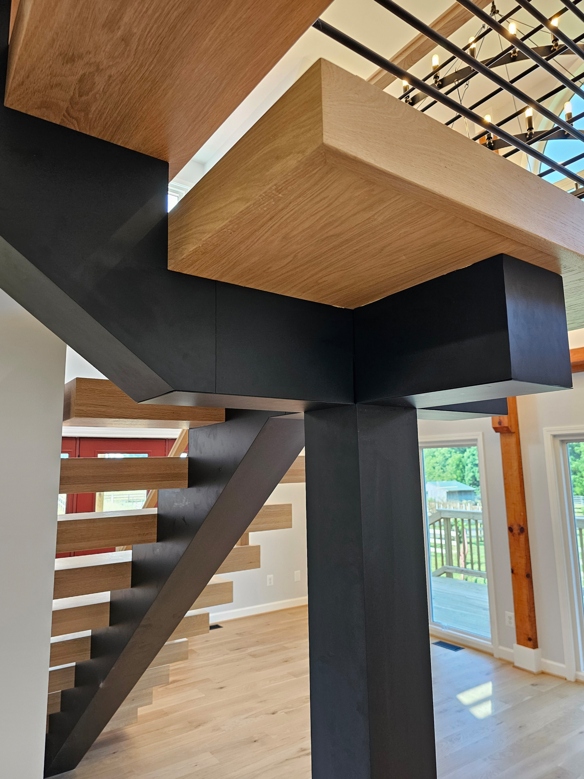 123_Modern Meets Rustic Farmhouse Staircase, Leesburg, VA 20175