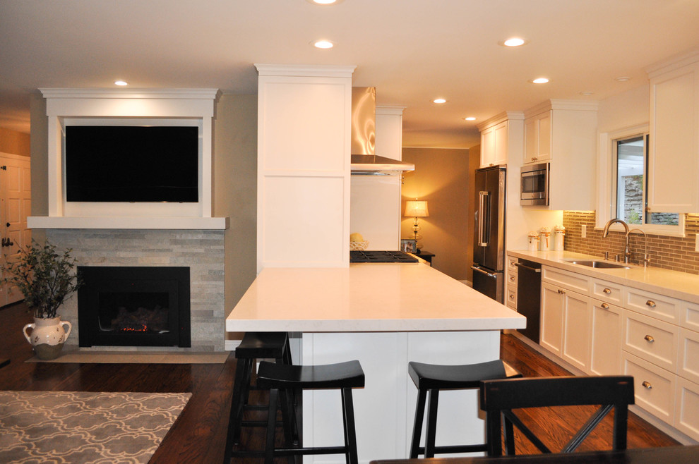Inspiration for a transitional home design remodel in San Francisco