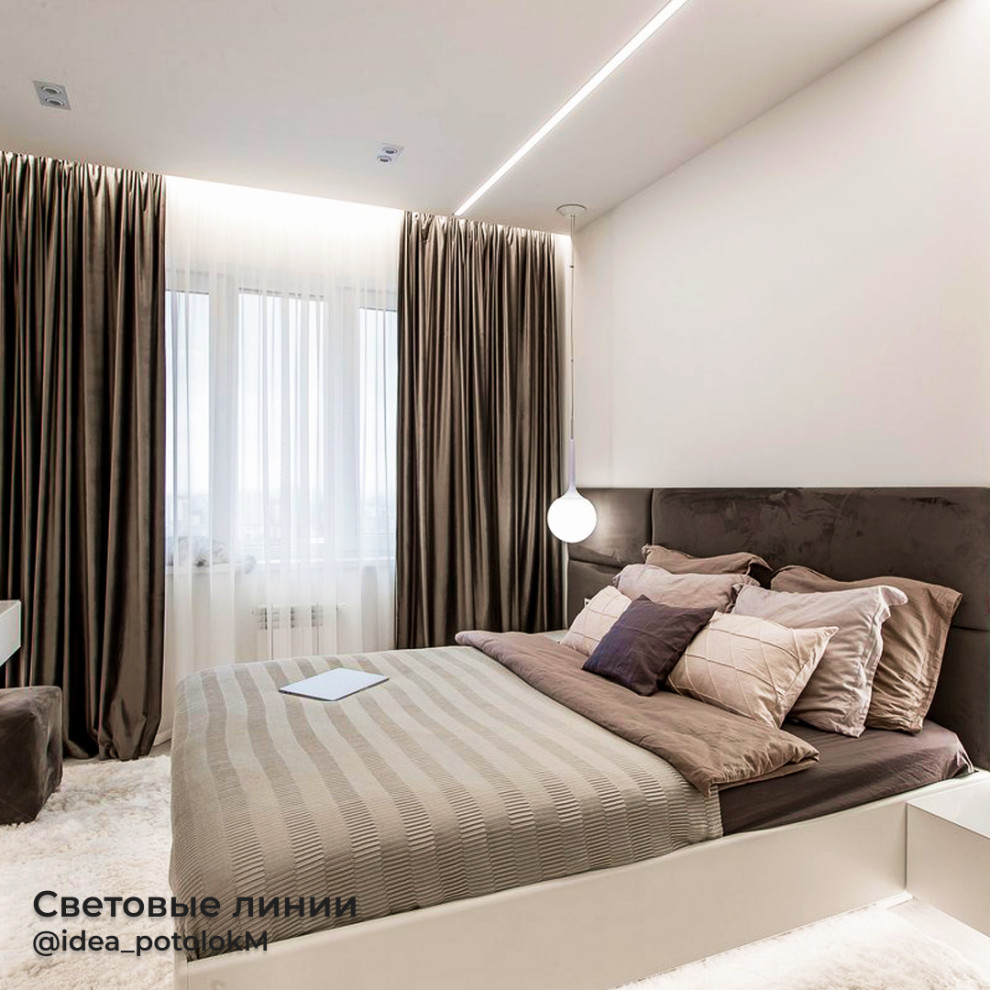 Световые линии на потолке