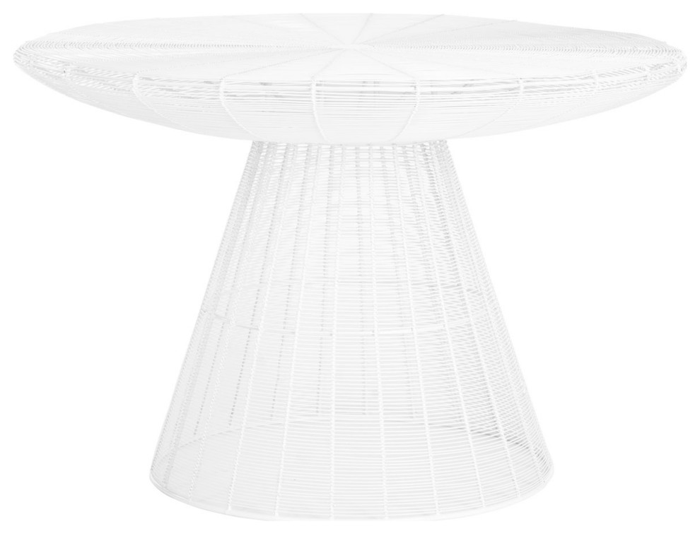 Gina Wire Coffee Table White Contemporary Coffee Tables by