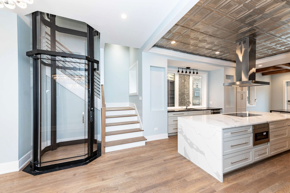 Chicago Luxury Kitchen Renovation with Residential Elevator