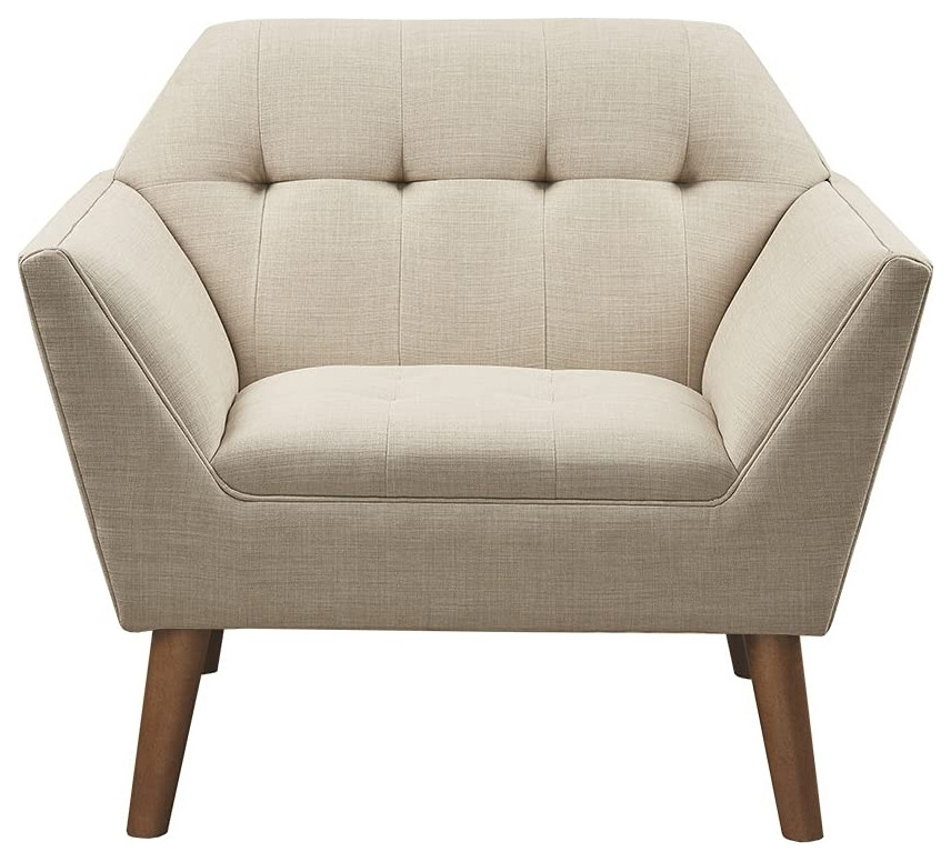 Ink+Ivy MidCentury Newport Lounge Chair With Beige Finish Ii1100455
