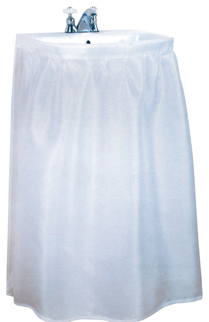 Fabric Sink Skirt, White