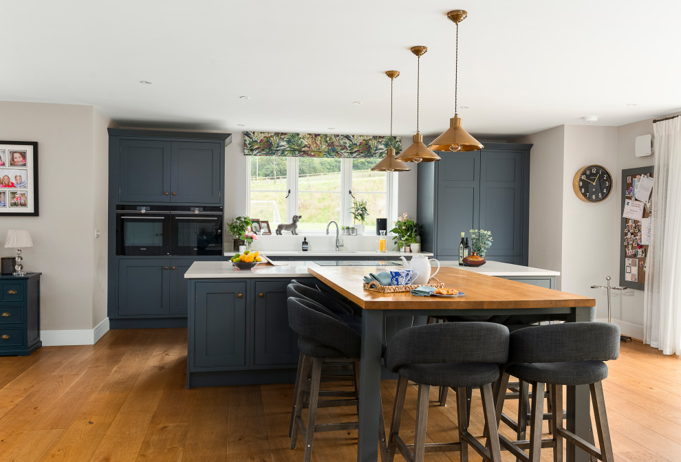 Inspiration for a large transitional kitchen in Berkshire.