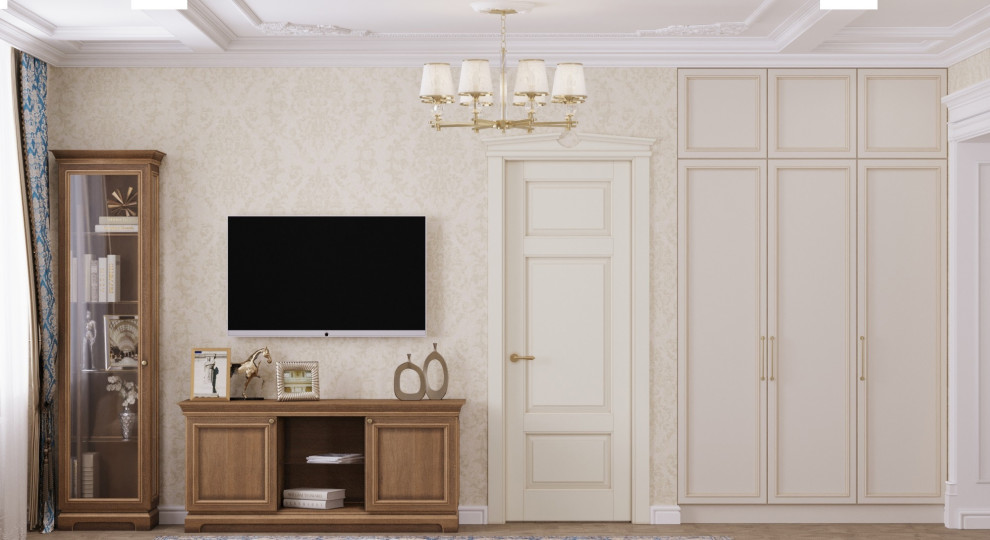 Новицкая, проект 2х комнатной квартиры в классическом стиле