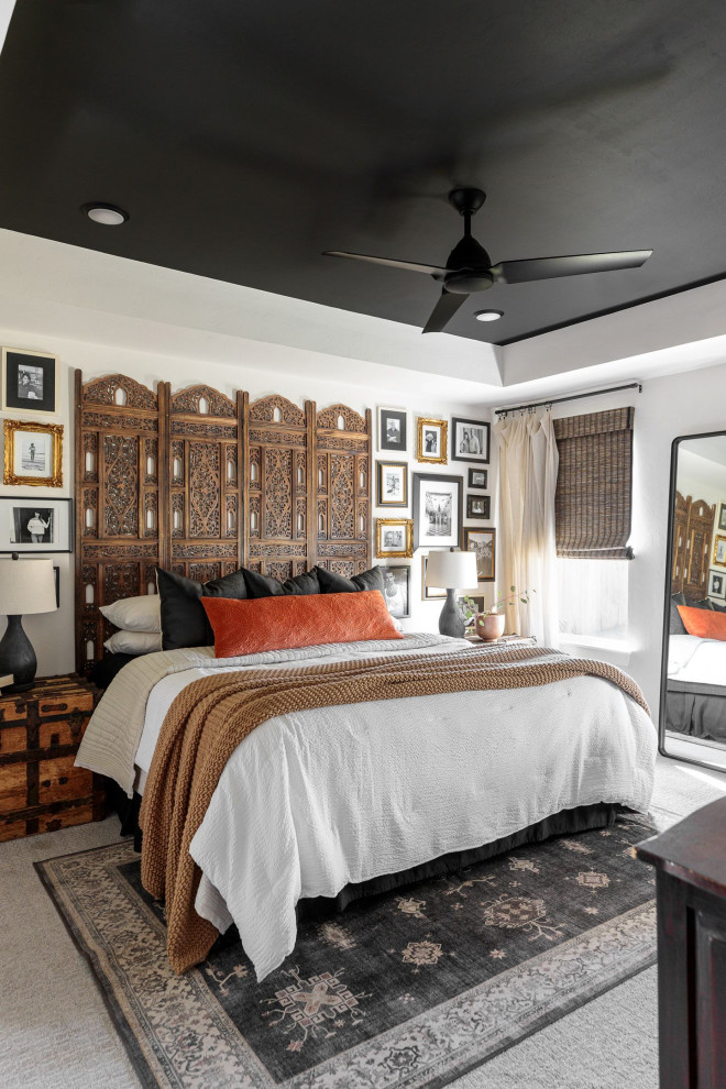 Design ideas for a contemporary bedroom in Oklahoma City.