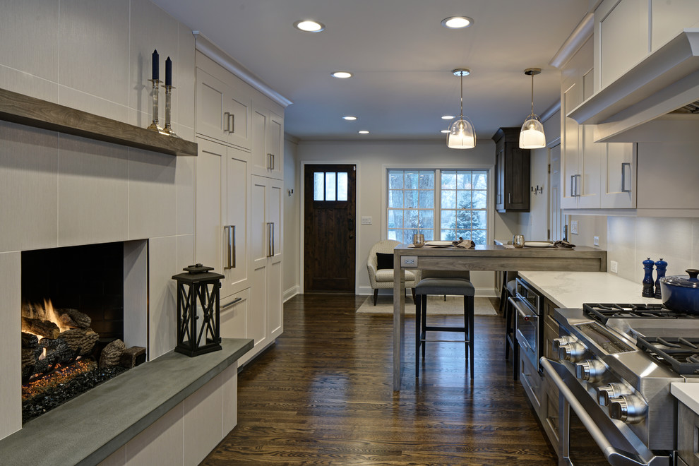 Transitional kitchen photo in Chicago
