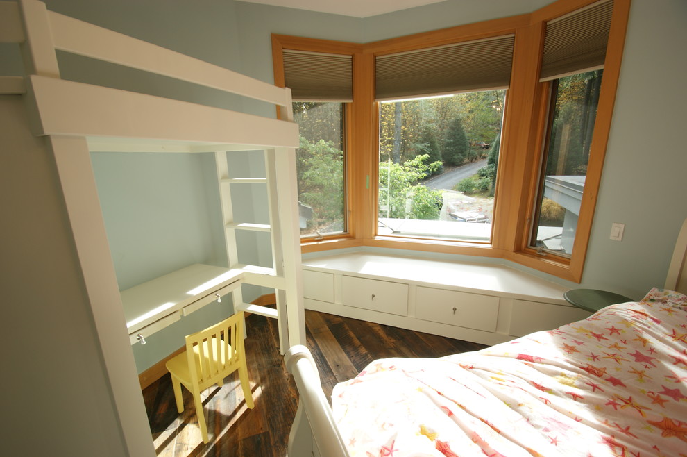 Traditional bedroom in Portland.