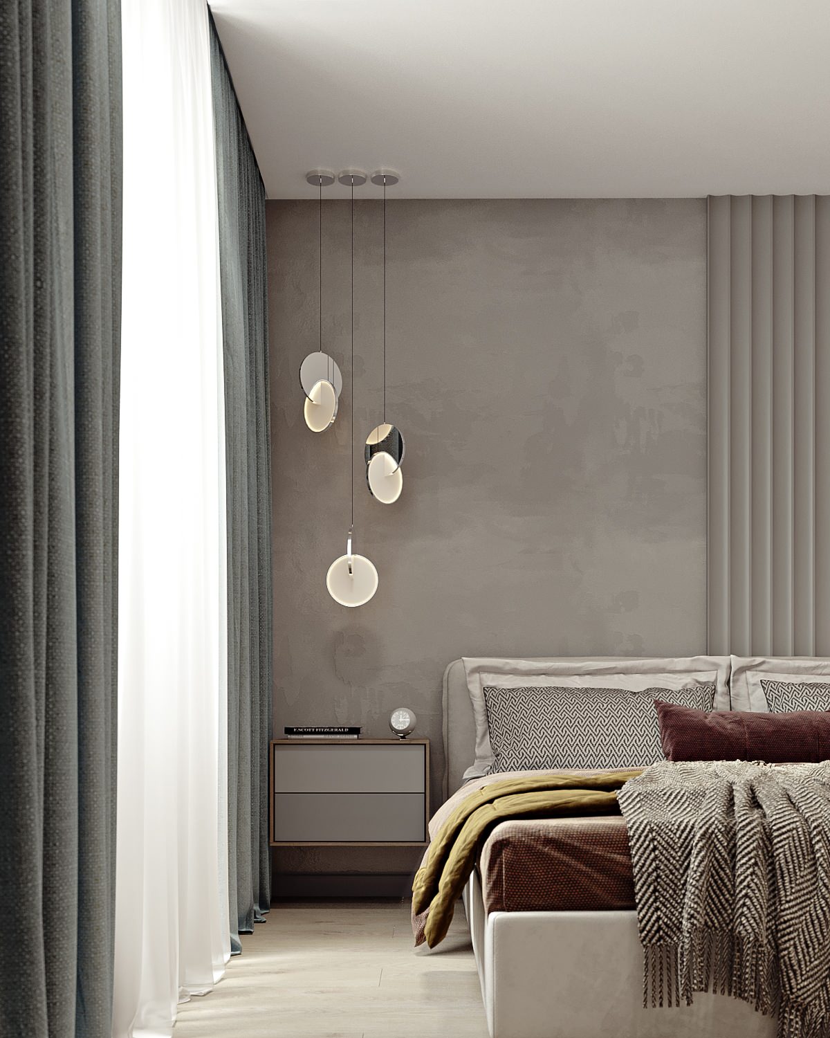 Дизайн проект спальни ЖК Лазурный г. Воронеж