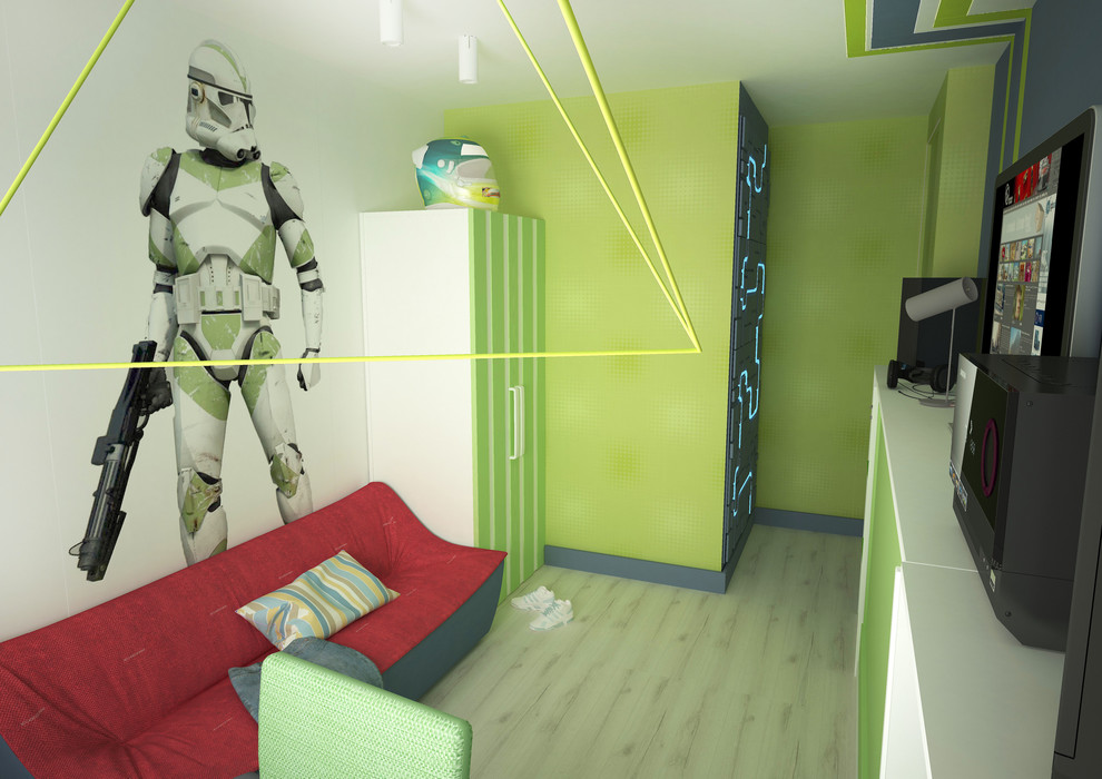 Современная функциональная квартира для семьи с тремя детьми