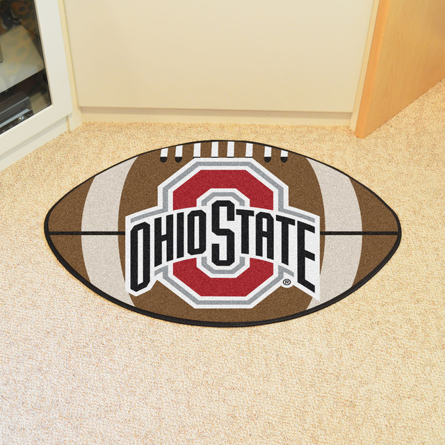 Ohio State Buckeyes Touchdown Football Area Rug