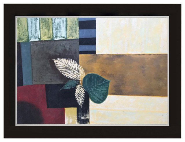 Abstract Handmade Wall Art Framed Museum Quality Wall Decor Size: 44x56 ...