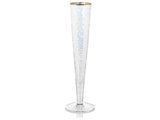 Zodax Kampari Slim Champagne Flutes with Gold Rim Set of 4