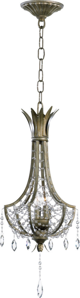 Three Lamp Pendant, St. Regis Bronze