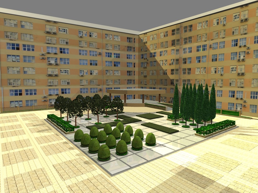 Проект дворика МинПромТорга