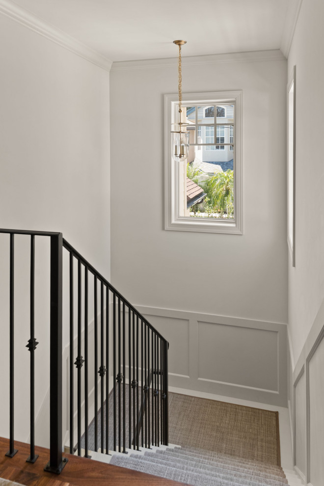 Elegant staircase photo in Orlando