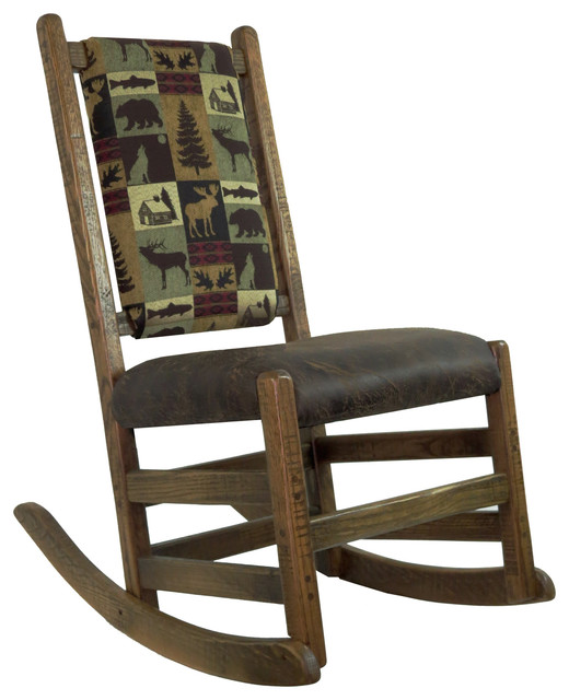Barnwood Rocking Chair, No Arms 