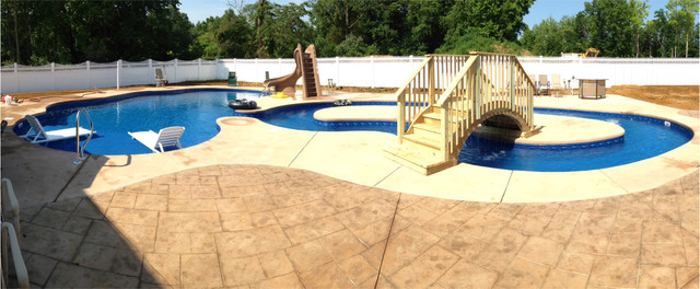Merlin Industries Vinyl Liner Pools - Tropical - Pool - New York - by