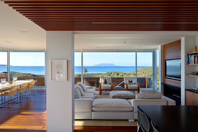 Omaha House modern-wohnbereich