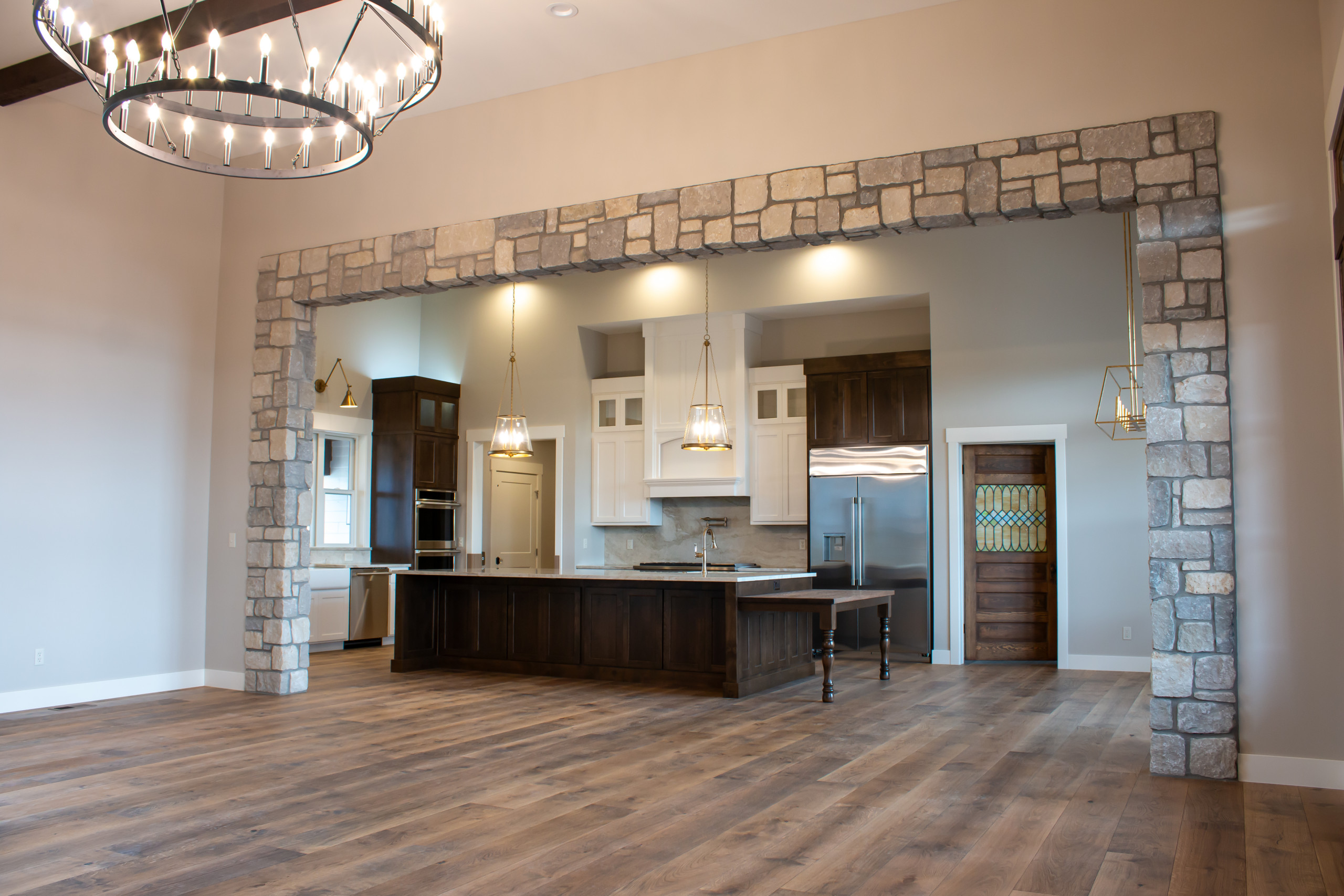 Albright Traditional Home - Living & Kitchen
