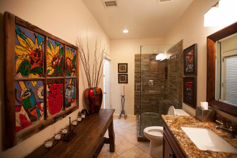 Inspiration for a transitional bathroom remodel in Phoenix