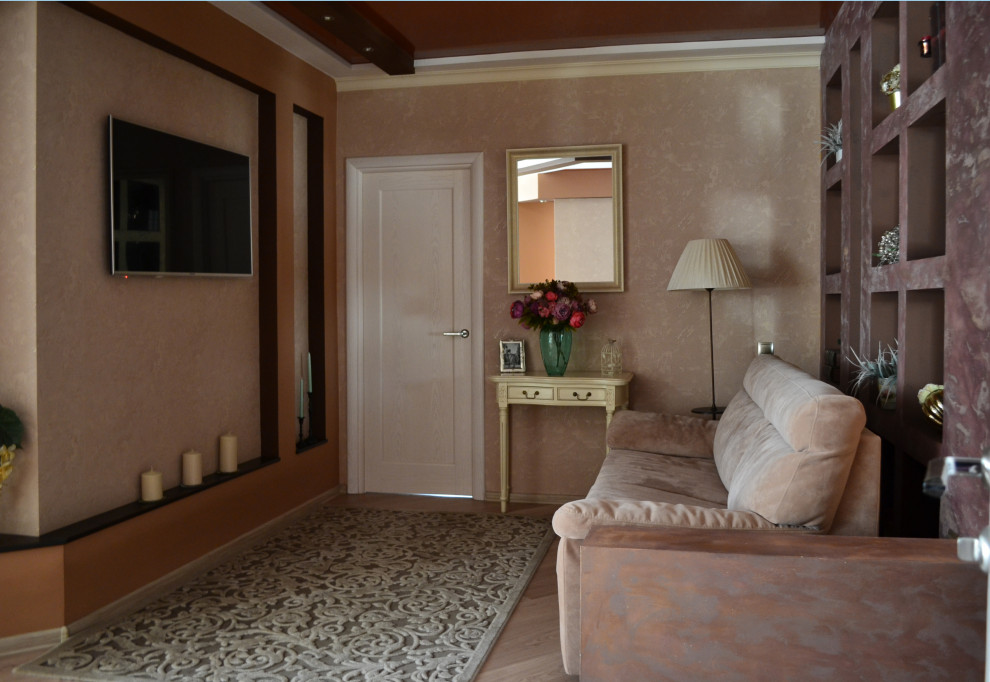 Теплые оттенки - гостиная