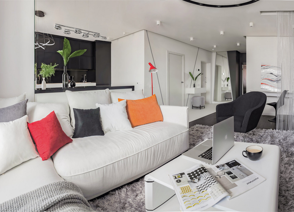 Черно белая квартира в ЖК Ясный