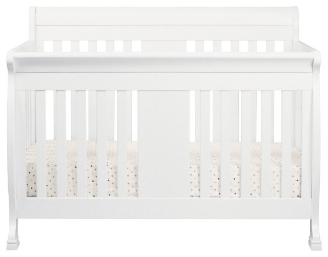 DaVinci Porter 4in1 Convertible Crib in White + Toddler Rails M8501W Transitional Cribs
