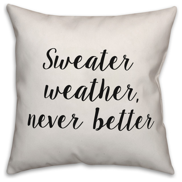 Sweater Weather Never Better Contemporary Decorative Pillows