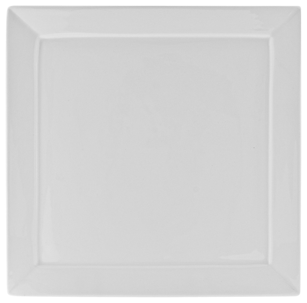 Whittier Elite Squares Bread and Butter Plates, Set of 6 Contemporary