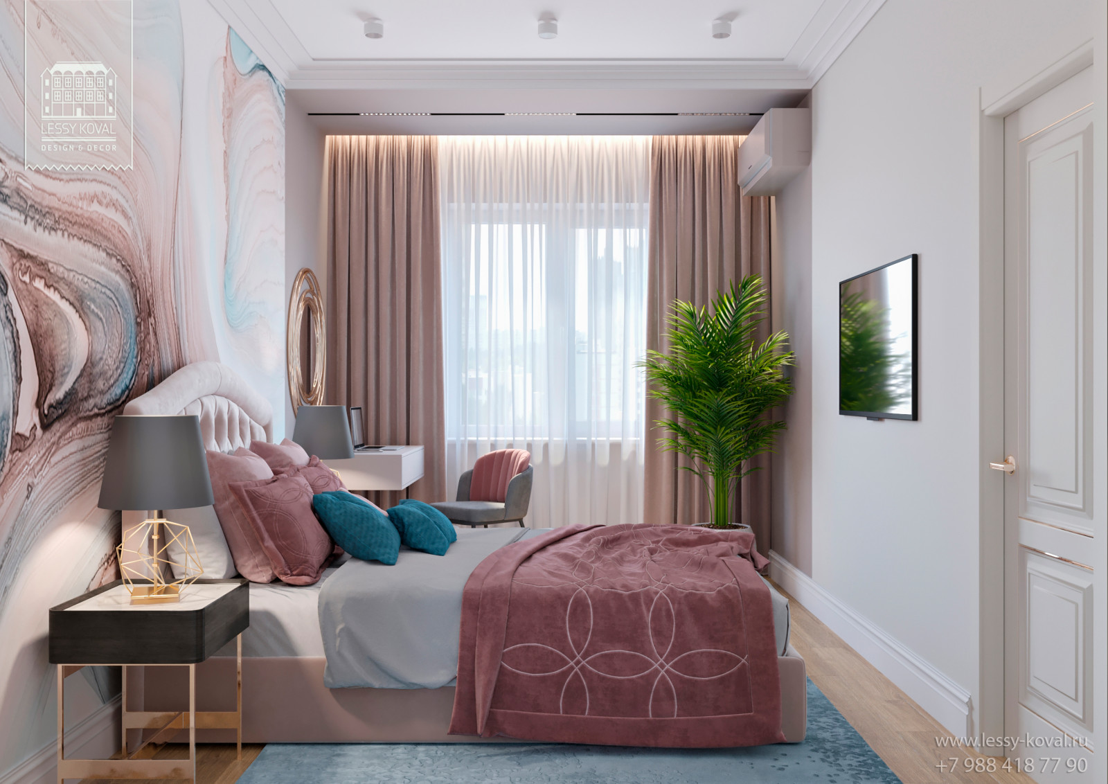 Море и фламинго