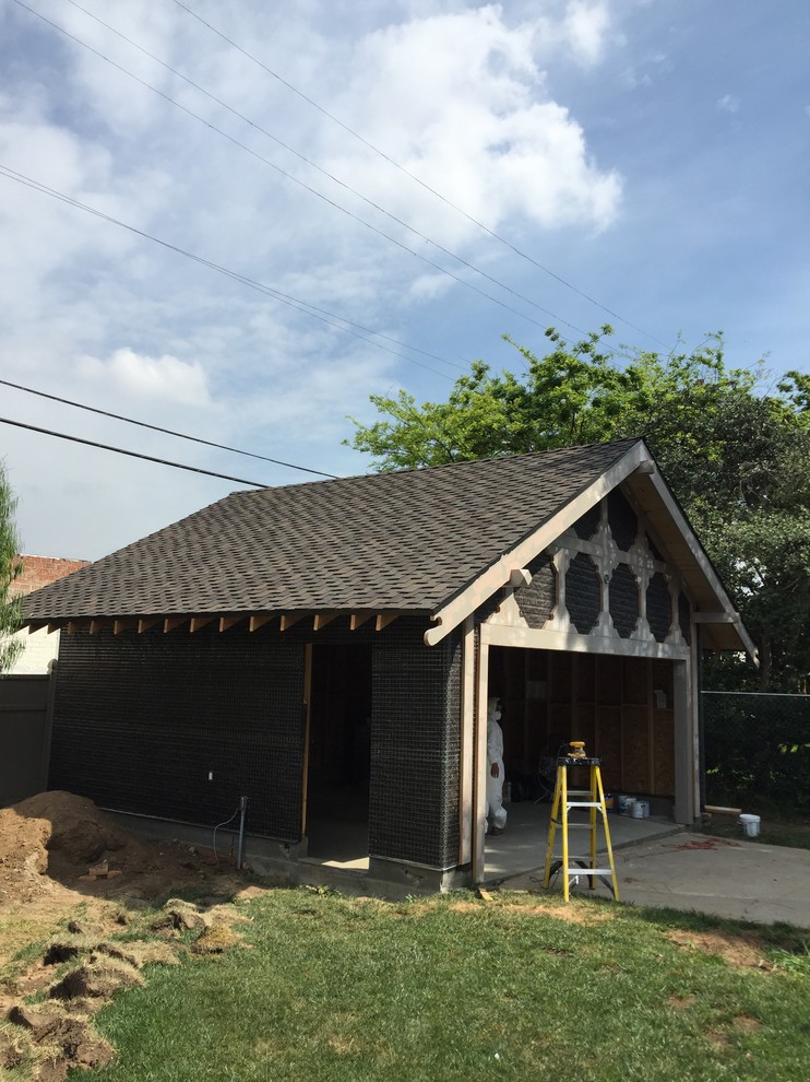 New 2 car garage historical house