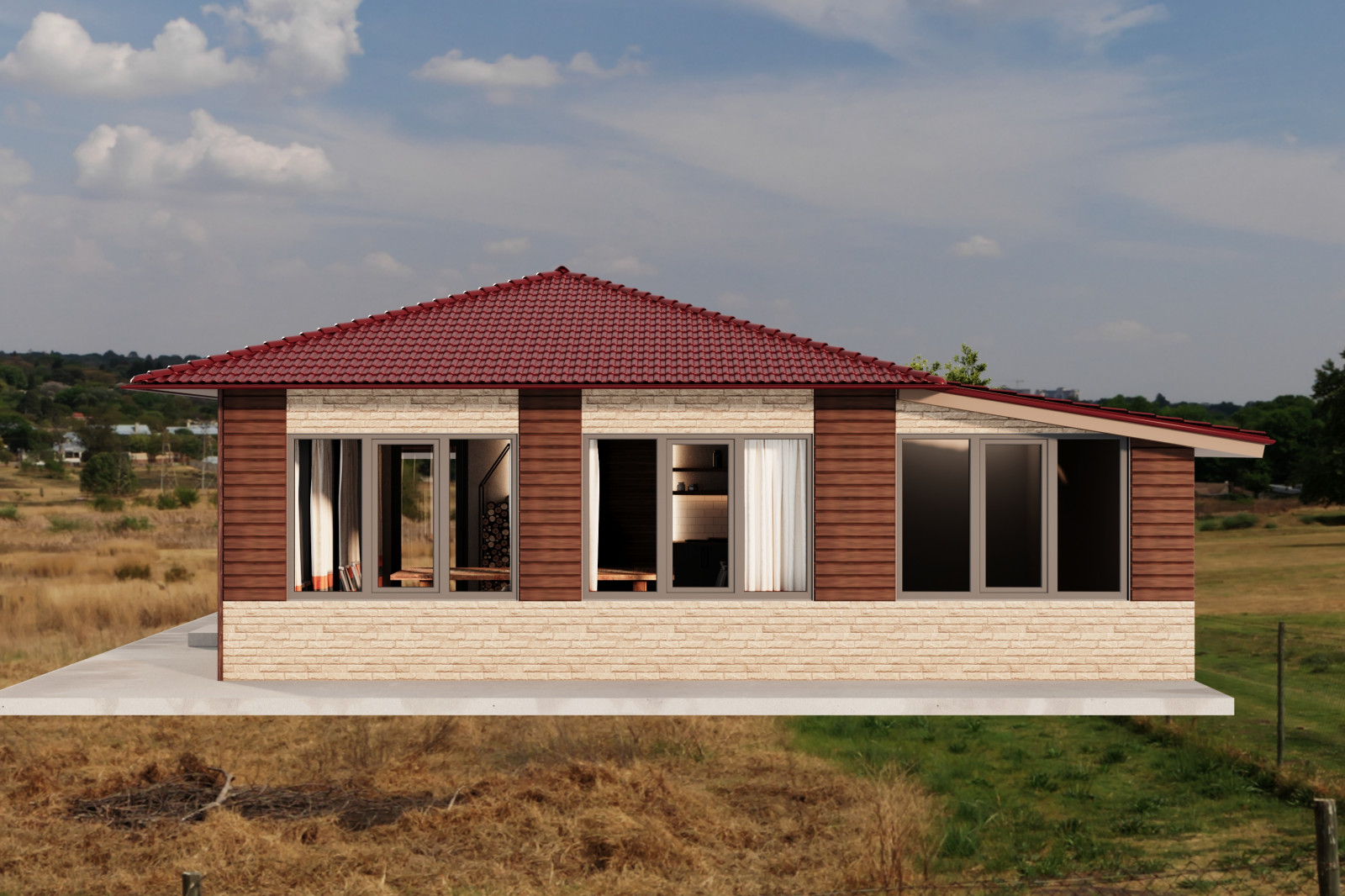 Летне-зимний домик для барбекю.