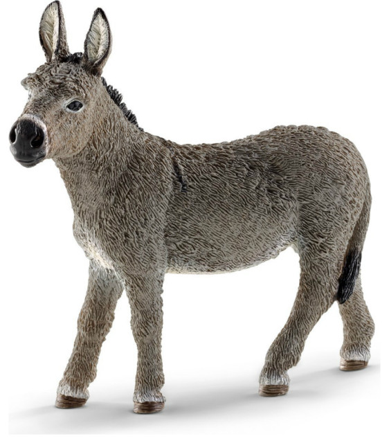 Schleich 13772 Donkey Toy Figure, Brown, For Ages 3+