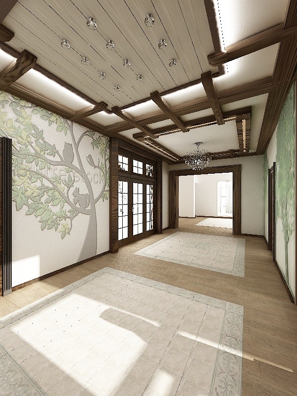 Дизайн-проект коттеджа в стиле "Шале"