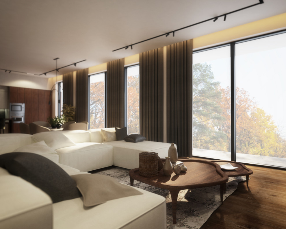 Интерьер квартиры с террасой, на Крестовском острове.