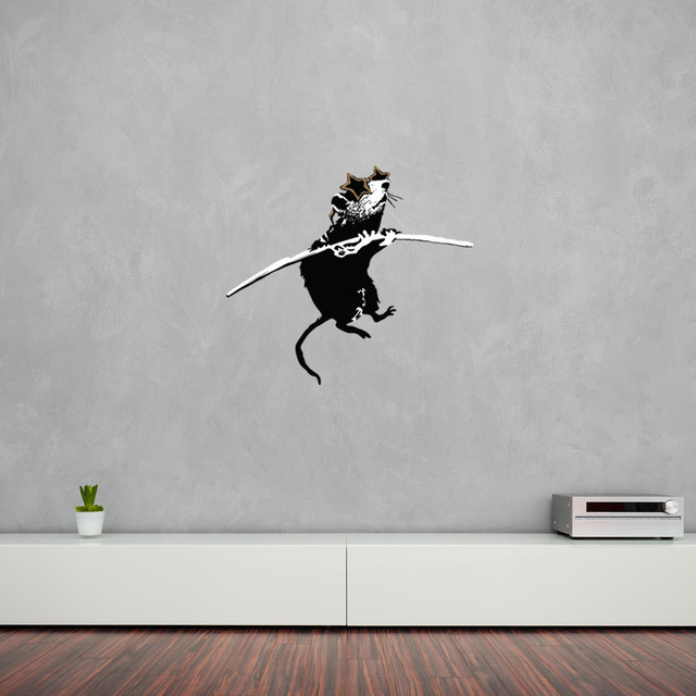 Acrobat Rat With Shades Banksy Wall Decal Sticker Mural Vinyl Art Home Decor