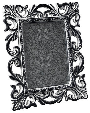 Sterling Industries Successor Black Antique White Scroll Picture Frame